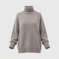 Maglione Donna Oversized Chunky Collo Alto in Maglia | 9 Colori | Taglie S-XL