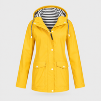 Anna | Giubbotto Invernale Donna Impermeabile e Antivento | Imbottito, Cappuccio | Giallo, Nero e Altri | Taglie S-5XL