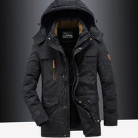 Giacca Uomo Invernale Heavy-Duty con Cappuccio Foderata in Pile | 4 Colori | Taglie S-4XL