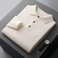 Polo Uomo Manica Lunga in Maglia | Vestibilità Regolare | Colletto Tre Bottoni | Sette Colori | Taglie XS-3XL