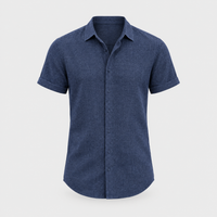Camicia Uomo Airy in Lino Manica Corta con Bottoni Vestibilità Regolare | Otto Colori | Taglie S-3XL