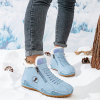 Stivaletti Donna Invernali Stringati Foderati in Peluche | 5 Colori | Taglie EU 35-43